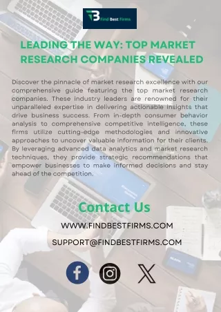 Drive Success: Top Market Research Companies