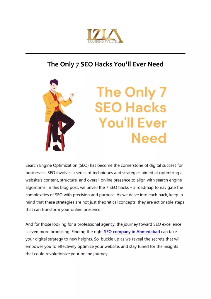 the only 7 seo hacks you ll ever need