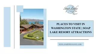 Places to Visit in Washington State  Soap Lake Resort Attractions