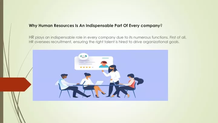 why human resources is an indispensable part of every company