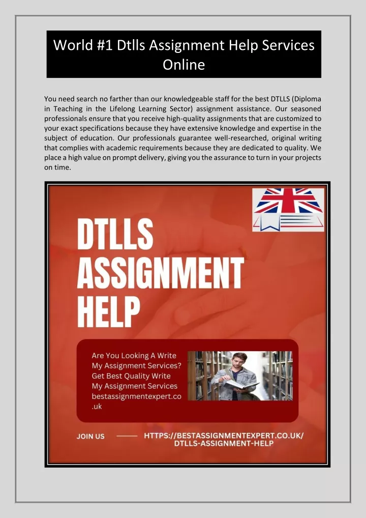 world 1 dtlls assignment help services online