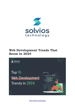Web Development Trends That Boom In 2024