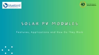 What is a Solar PV Module?