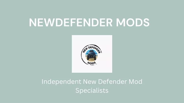 newdefender mods