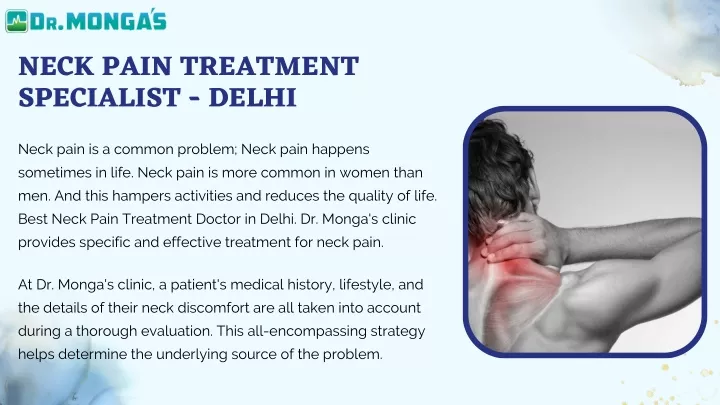 neck pain treatment specialist delhi