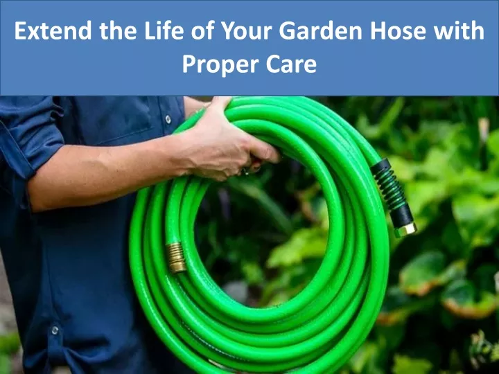 extend the life of your garden hose with proper care