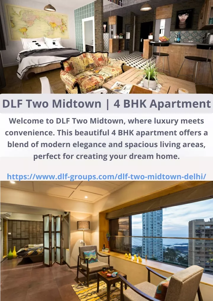 dlf two midtown 4 bhk apartment