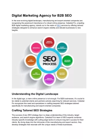Digital Marketing Agency for B2B SEO