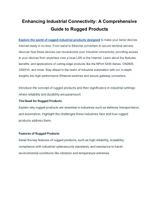 Enhancing Industrial Connectivity_ A Comprehensive Guide to Rugged Products