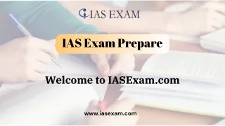 IAS Exam Prepare by IASExam.com