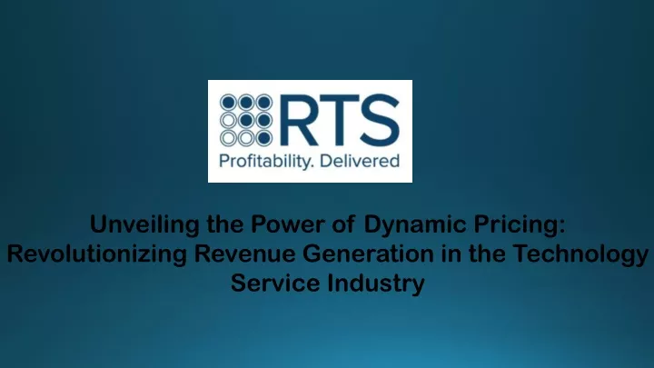 unveiling the power of dynamic pricing
