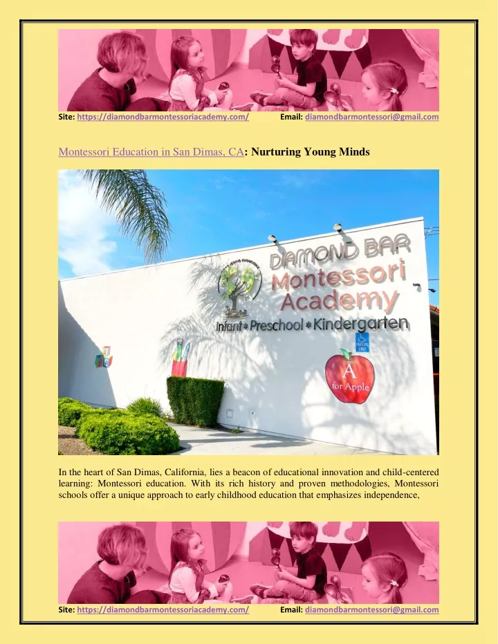 site https diamondbarmontessoriacademy com