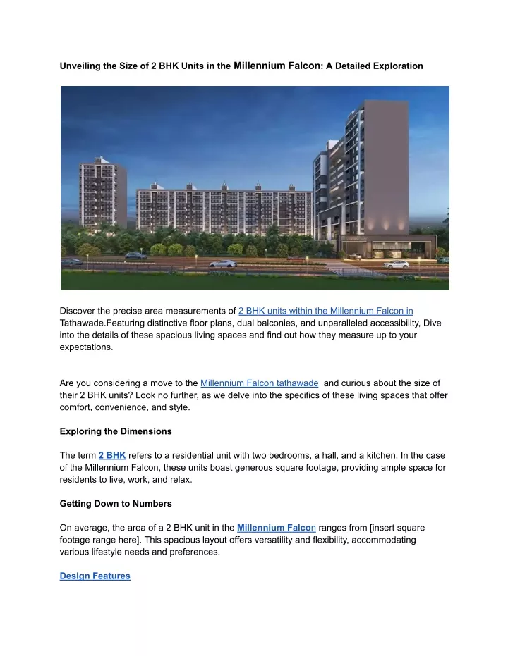 unveiling the size of 2 bhk units