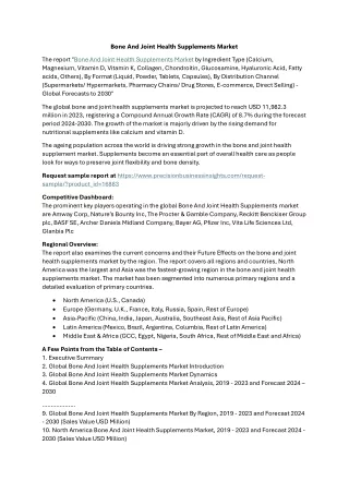 bone and joint health supplements market
