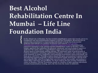 Best Alcohol Rehabilitation Centre In Mumbai  – Life