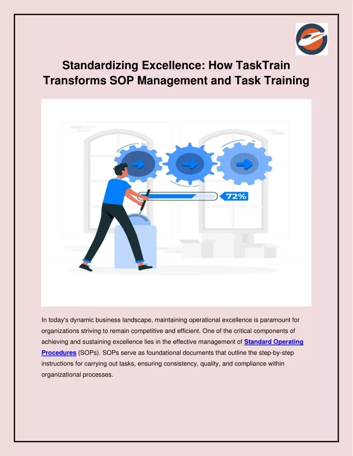 standardizing excellence how tasktrain transforms