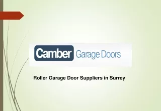 Roller Garage Door Suppliers in Surrey