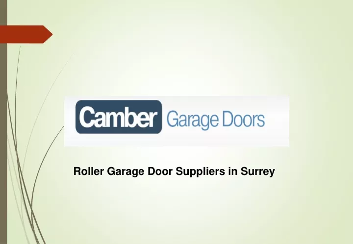 roller garage door suppliers in surrey