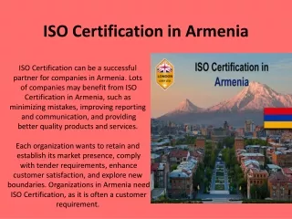 ISO Certification in Armenia,  ISO 9001 Certification in Armenia