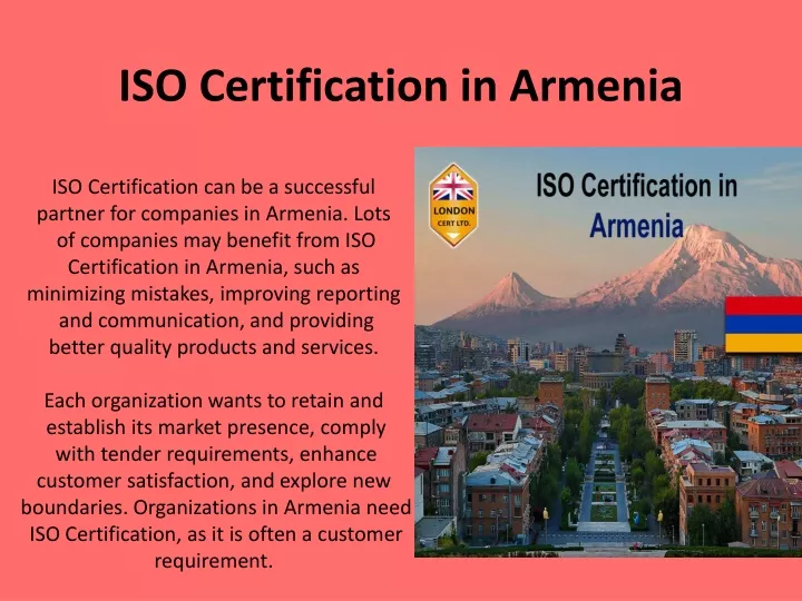 iso certification in armenia