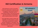 ISO Certification in Armenia,  ISO 9001 Certification in Armenia - slide 1