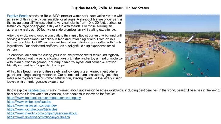 fugitive beach rolla missouri united states