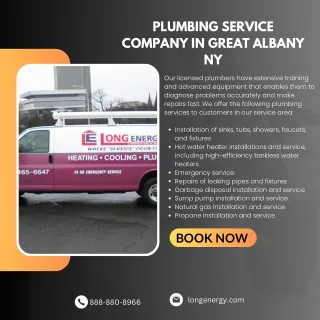 Plumbing Service Company in Great Albany NY