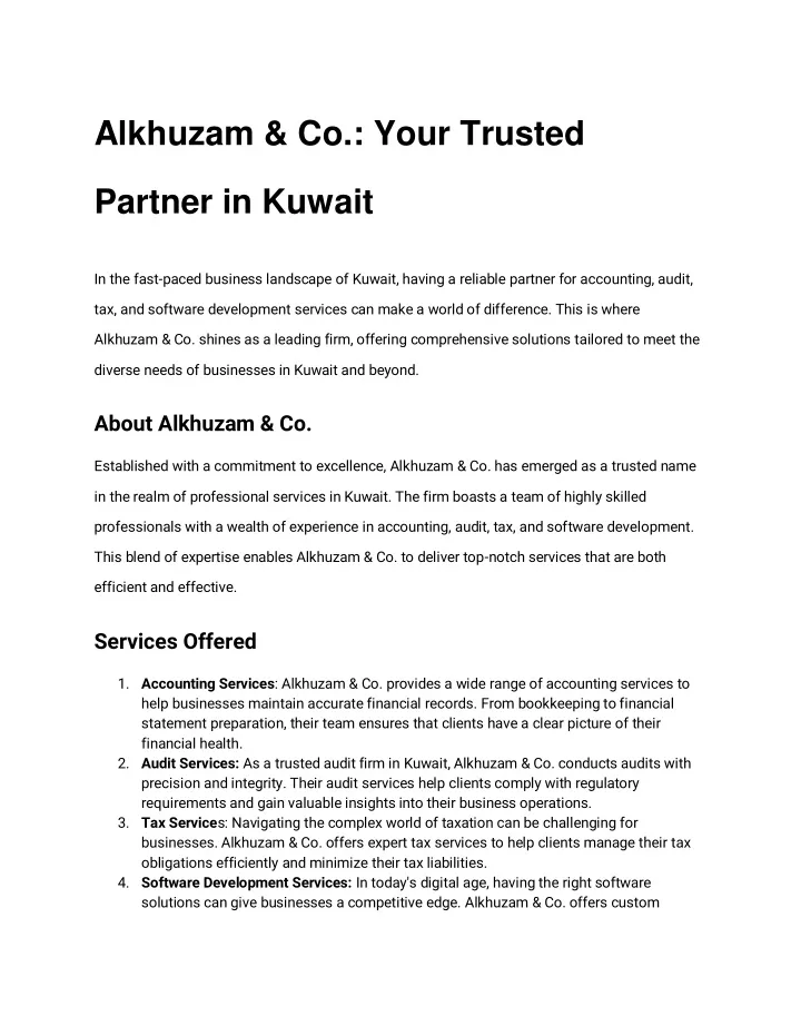 alkhuzam co your trusted