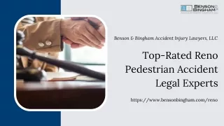 Top-Rated Reno Pedestrian Accident Legal Experts | Benson & Bingham