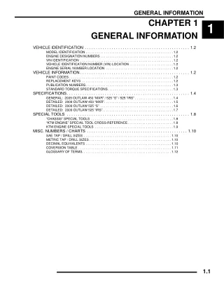 2009 Polaris Outlaw 450 S Service Repair Manual