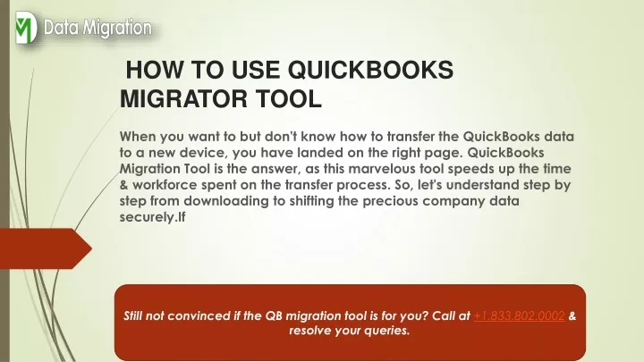 how to use quickbooks migrator tool