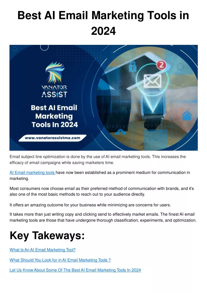 best ai email marketing tools in 2024