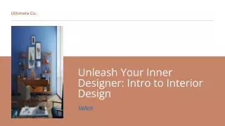 Interior design for beginners