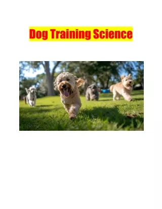 Dog Training Science