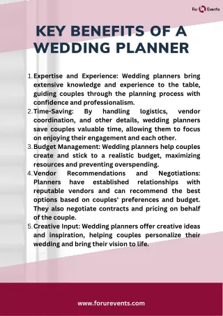 The Key Benefits Wedding Planner in Chicago