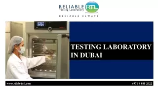 TESTING LABORATORY IN DUBAI