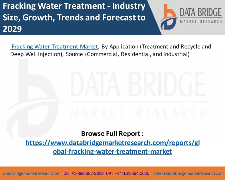 fracking water treatment industry size growth