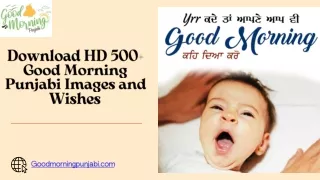 Download HD 500  Good Morning Punjabi Images and Wishes