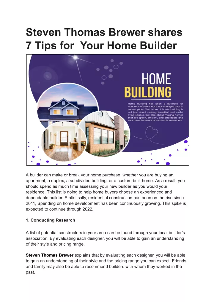 steven thomas brewer shares 7 tips for your home