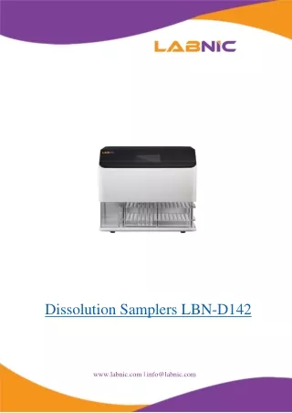 dissolution samplers lbn d142