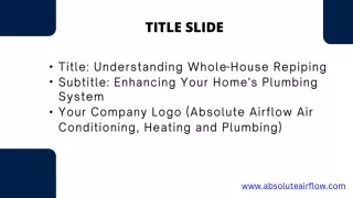 Understanding Whole-House Repiping