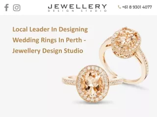Local Leader In Designing Wedding Rings In Perth - Jewellery Design Studio