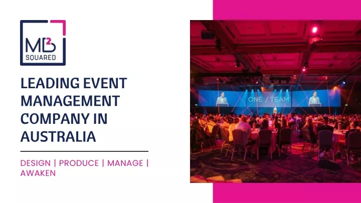 leading event management company in australia