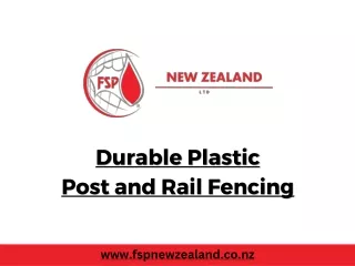 durable plastic post and rail fencing