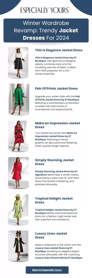 Chic Layers: The Jacket Dresses Ensemble