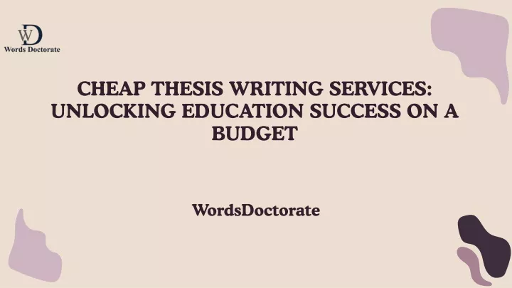cheap thesis writing services unlocking education