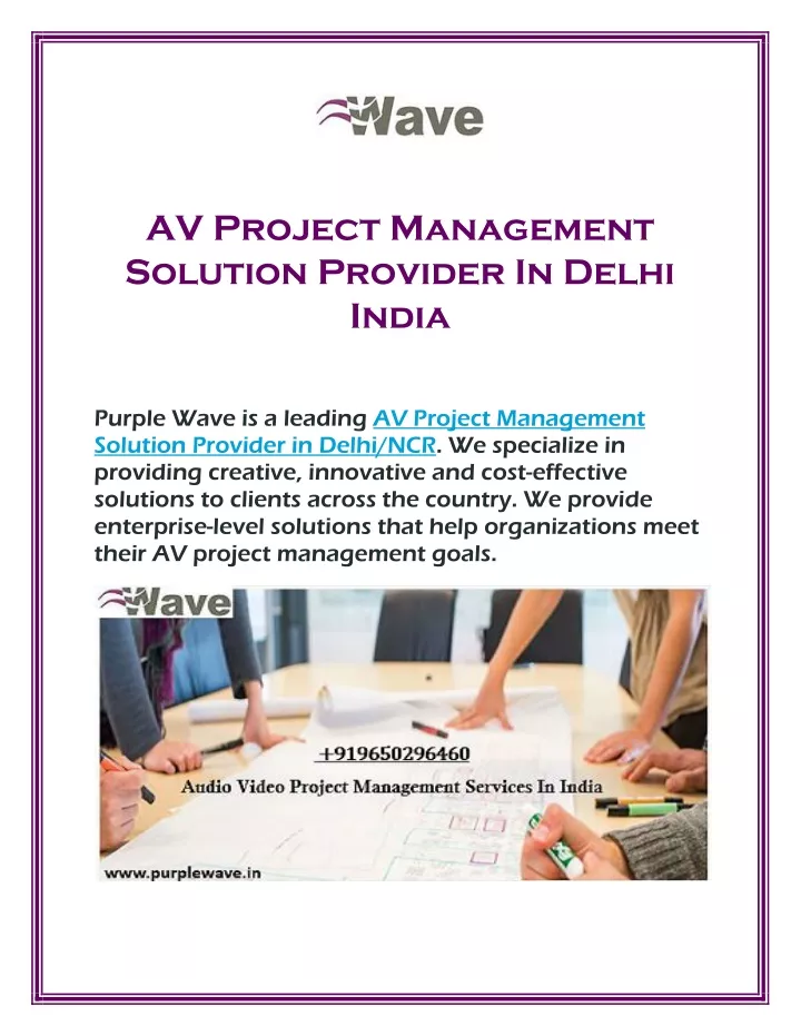 av project management solution provider in delhi