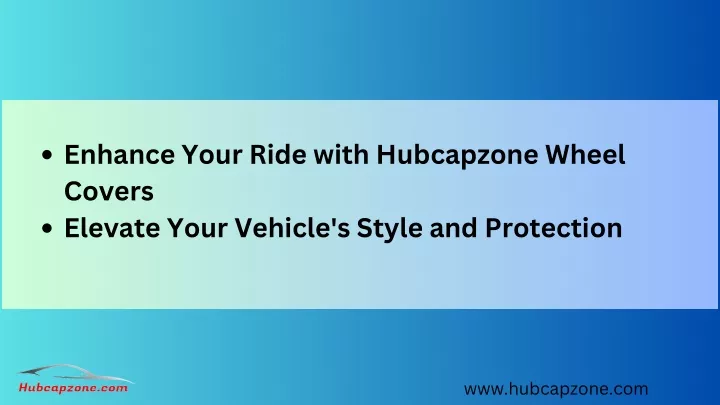enhance your ride with hubcapzone wheel covers