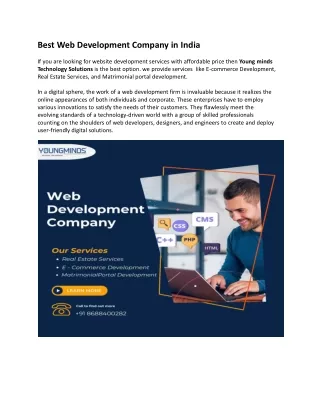 best web development company in india