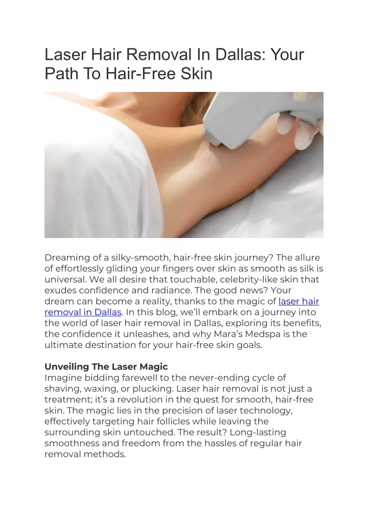 laser hair removal in dallas your path to hair